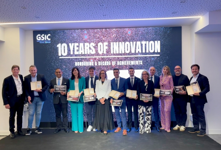 Els premiats a la gala del GSIC que ha tingut lloc aquest dijous a Madrid.